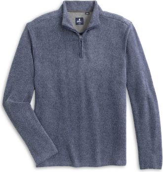 Johnnie-O Mens Dion Quarter Zip Top In Blue