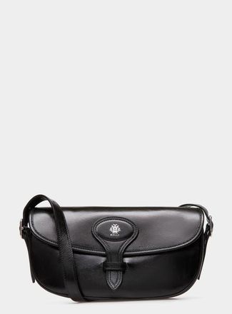 Bally Beckett Crossbody Bag in Leather in Black+Palladio at Nordstrom