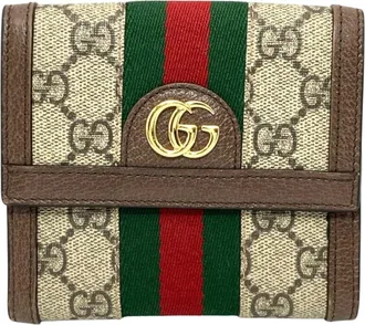 Gucci Beige Gg Supreme Wallet (Bi-Fold) (Pre-Owned)