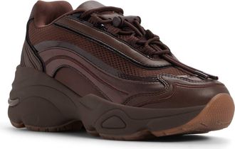 Aldo Kitri Platform Sneaker in Dark Brown at Nordstrom, Size 8.5