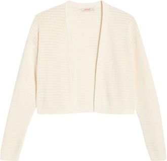 Marine Layer Anacapa Open Stitch Cotton Cardigan in Antique White at Nordstrom, Size X-Large