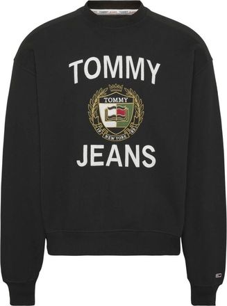 Tommy Jeans Organisch Katoen Logo T-shirt Zwart - Heren - Sweatshirts - Zwart - M - Katoen - Hoodies & sweatvesten