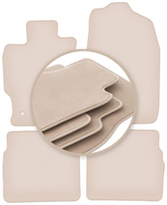 OEM Alfombrillas Beige Premium Para Mazda 6 Ii Gh Sed&aacute;n, Familiar, Liftback, Hatchback 2007-2012