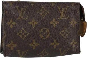 Louis Vuitton Pre-owned Canvas Pouch - unisex - Vintage Clutch - Bruin - ONE Size - Vintage