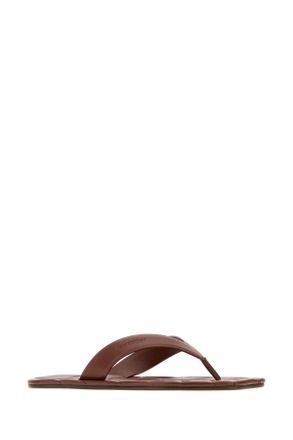 J.W.Anderson Leather Thong Slipper - Brown