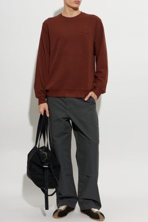 Paul Smith Sweatshirt With A Crew Neck, Mens, Brown