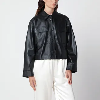 Max Mara Giacca nera in nappa
