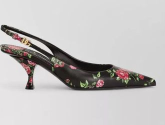 Dolce & Gabbana lollo slingback pumps floral kitten heel
