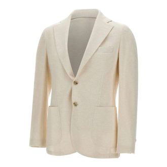 Barba Blazers, male, White, Size: 3XL JCK Active Mono Blazer