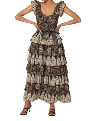 Cleobella Athena Ankle Dress In Magnolia