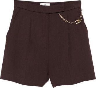 Elisabetta Franchi Womens Shorts Brown
