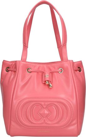 La Carrie Giant Logo Leather Bag - Dames - Schoudertassen - Roze - ONE Size - Leer - Tassen