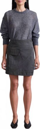 Apiece Apart Lassi Mini Skirt In Olive