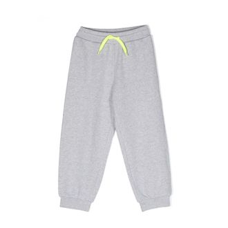 Fendi Gray Melange Joggers - male - Fendi - Sweatpants - Gray - 8 Y - Kids