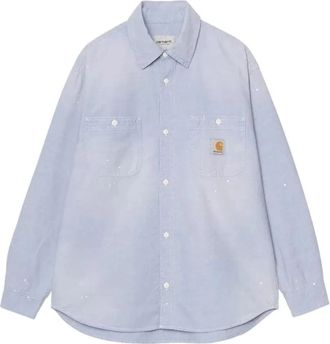 Carhartt Work in Progress Painter Shirt - Heren - Casual Overhemden - Blauw - M - Overhemden