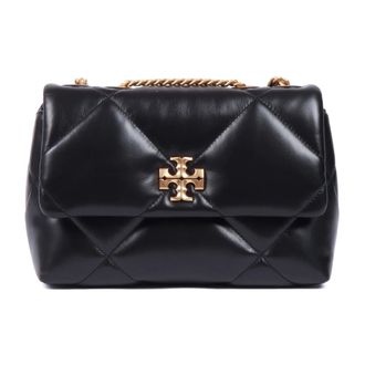 Tory Burch Tory Burch, Shoulder Bags, female, Black, Size: ONE SIZE Kira Diamond Quilt Shoulder Bag