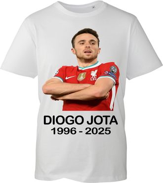 Generic Diogo Tribute T-Shirt 1996-2025 Liverpool Fan Tee Jota RIP Tshirt Forever 20 Jota Football Soccer Tshirt Unisex Kids Adults Tops (White, XL)
