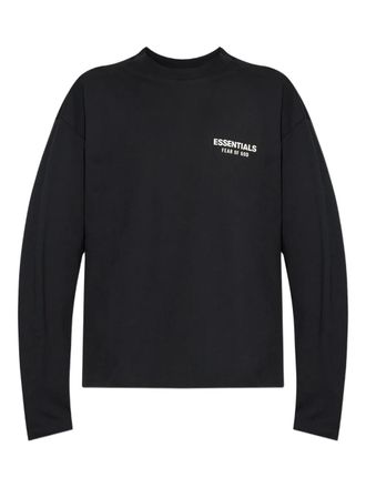 Fear of God long-sleeves logo-detail T-shirt - Zwart