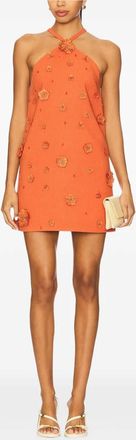 Alexis Abito corto Milano a fiori - Arancione