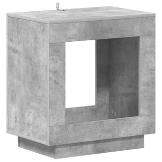 vidaXL Mesa Lateral Gris Hormig&oacute;n 60 X 40 X 65 Cm Madera De Ingenier&iacute;a Vidaxl