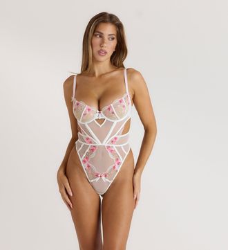 Lounge Camellia Bodysuit - Wit - XXL