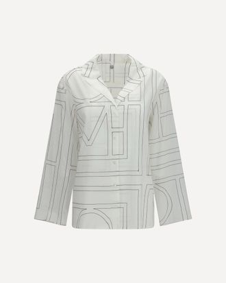 Toteme PJ monogram cotton Shirt Female 36