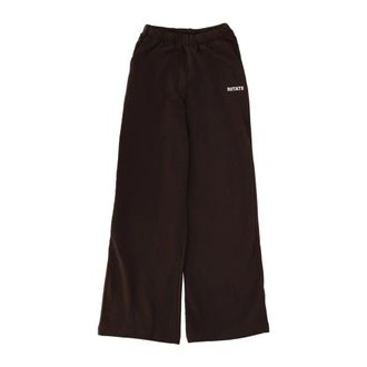 Rotate Rotate Birger Christensen - Heavy Straight Sweatpants - Dames - Broeken - Bruin - Maat: S Katoen