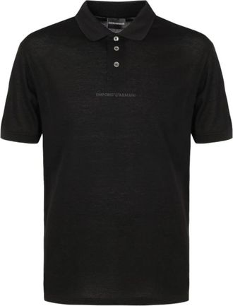 Emporio Armani Zwart Polo Shirt 3R1F731Jtkz 0999 - Heren - Polos - Zwart - XL - Tops