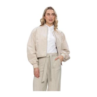 Beaumont Amsterdam Danique Bomber - Dames - Jassen - Beige - Maat: XL Denim