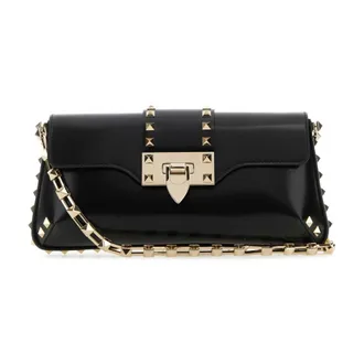 Valentino Garavani Cross Body Bags, female, Black, Size: ONE SIZE Rockstud Shoulder Bag
