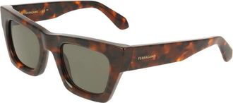 Ferragamo Green Butterfly Ladies Sunglasses SF2105S 240 50