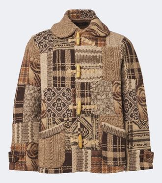 Ralph Lauren C&aacute;rdigan en mezcla de lana, lino y seda con patchwork