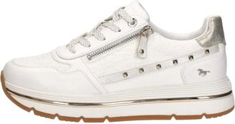 Mustang Sneakers Laag - Dames - Sneakers - Wit - 42 EU - Schoenen