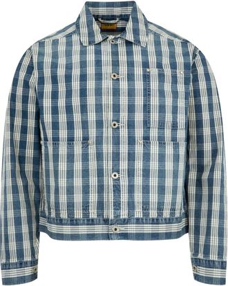 Human Made Giacca-camicia a quadri - Blu