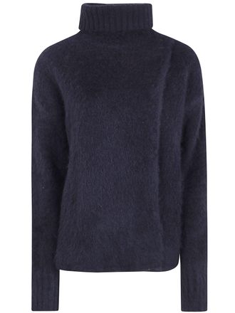 Uma Wang Sweater Highneck Fluffy Wool