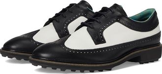 Ecco Classic Hybrid Wing Tip Water Resistant Mens Shoes Black/White : EU 44 (US Mens 10-10.5) D - Medium, Leather