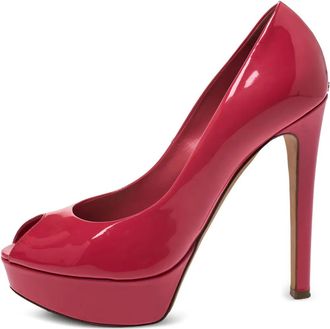 Dior Pumps in pelle verniciata con plateau - Rosa