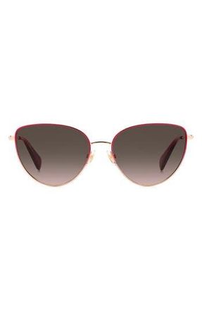 Kate Spade New York 55mm hailey/g/s cat eye sunglasses in 00Aw-Ha at Nordstrom Rack