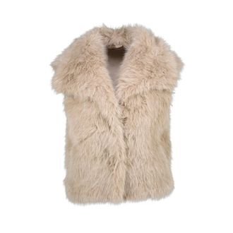 Am&eacute;lie & Am&eacute;lie Chaleco Malmo - Jackets - Mujer - Beige - ONE SIZE
