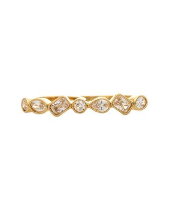 Rivka Friedman 18K Plated Cz Statement Ring