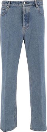Valentino Garavani Katoenen Jeans - Heren - Regular Fit Jeans - Blauw - W34 - Katoen - Jeans