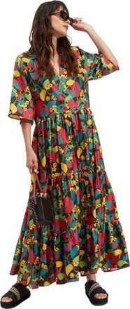 La DoubleJ The J Dress Vines Brown at Nordstrom, Size X-Small