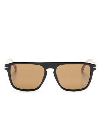 BOSS Occhiali da sole rettangolari - Nero