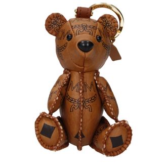 MCM Mcm Frauens Schl&uuml;sselanh&auml;nger Stoff Braun/Cognac