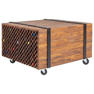 vidaXL Vidaxl - Tavolino Laterale In Legno Di Teak 60x60x38 Cm