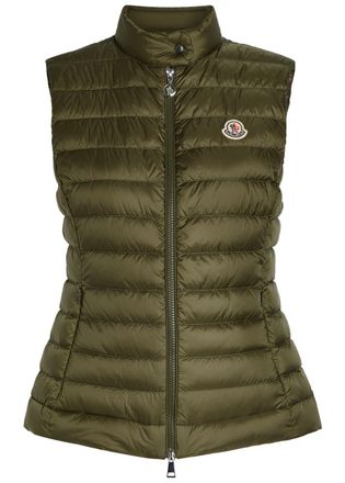 Moncler Igens Padded Shell Gilet - Khaki - 4 (UK 16 / XL)