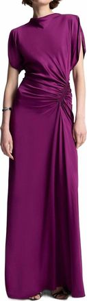 A.L.C. Nadia Satin Gown In Jewel