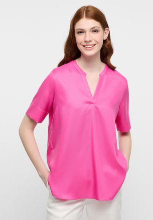 Eterna Longbluse ETERNA LOOSE FIT, Damen, Gr. 42, pink, 100% Lyocell, Blusen Longbluse, EASY IRON (b&uuml;gelleicht)