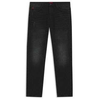 HUGO BOSS Slim-fit jeans in dark-gray comfort-stretch denim