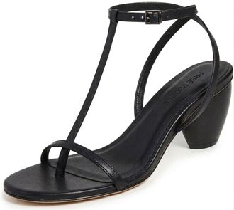 Free People Womens La La Land Strappy Heeled Sandals, Black